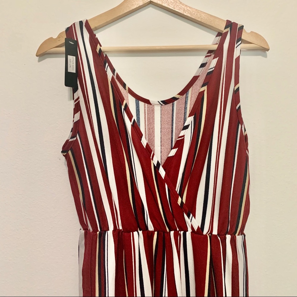 C-Mode Pinstriped Jumpsuit NWT